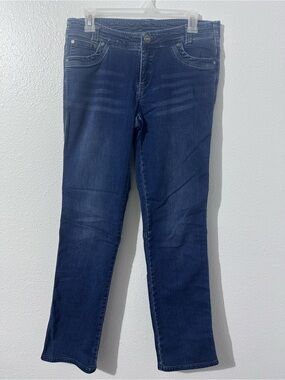Kuhl Womens 8 Reg Stretch Straight Leg Denim Jeans Hiking Camping Skinny Outdoor